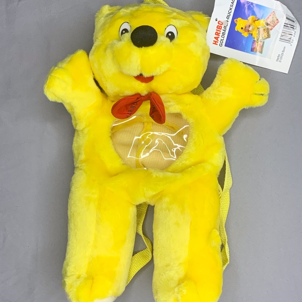 SOLD BNWT Vintage Haribo Yellow TeddyBear Backpack